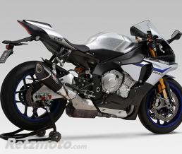 Silencieux YOSHIMURA R11 inox Satin/casquette carbone Yamaha YZF-R1/R1M