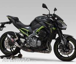 YOSHIMURA Silencieux YOSHIMURA R-11 Titanium Blue/casquette carbone Kawasaki Z900