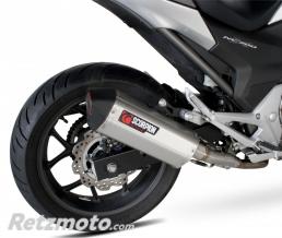 Silencieux SCORPION Serket Parallel inox/casquette ABS noir Honda