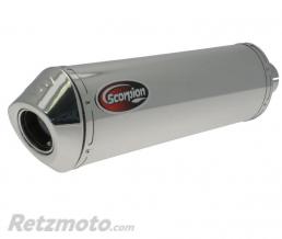 SCORPION SILENCIEUX SCORPION OVALE INOX, LONGUEUR 450MM POUR SV650 99-09