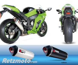 SCORPION SILENCIEUX SCORPION SERKET FINITION INOX BROSSE POUR KAWASAKI