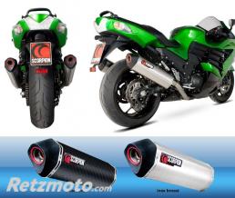 SCORPION SILENCIEUX SCORPION SERKET EN INOX BROSSE POUR KAWASAKI