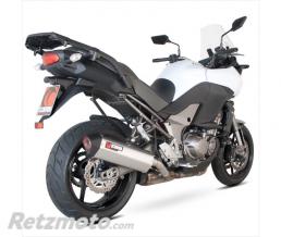 SCORPION Silencieux SCORPION Serket Parallel inox bross� / casquette ABS noir Kawasaki Versys 1000