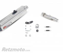 Silencieux SCORPION Serket Parallel inox/casquette ABS noir Honda NC750 S/X