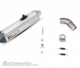 Silencieux SCORPION Serket Parallel carbone/casquette ABS noir Suzuki V-Strom 1000
