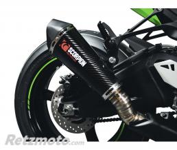 Silencieux SCORPION Serket Taper carbone/casquette ABS noir Kawasaki ZX-10R