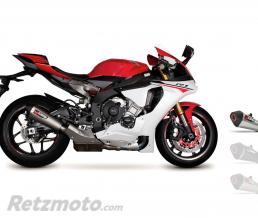SCORPION Silencieux SCORPION Serket Taper inox/casquette ABS noir Yamaha YZF-R1/R1M/R1S