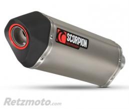 Silencieux SCORPION Serket Parallel titane/casquette ABS noir Suzuki SV650