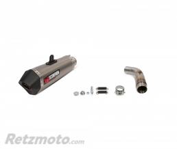 Silencieux SCORPION Serket Taper titane/casquette ABS noir Suzuki SV650