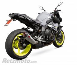 Silencieux SCORPION Serket Taper titane/casquette ABS noir Yamaha MT-10