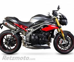 SCORPION Silencieux SCORPION Serket titane bross�/casquette ABS noir Triumph Speed Triple 1050