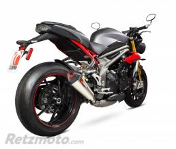 SCORPION Silencieux SCORPION Serket Taper titane/casquette ABS noir Triumph Speed Triple 1050