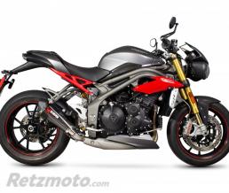 SCORPION Silencieux SCORPION Serket Taper carbone/casquette ABS noir Triumph Speed Triple 1050