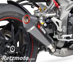 Silencieux SCORPION Serket Taper carbone/casquette ABS noir Triumph Speed Triple 1050