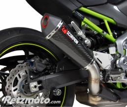 Silencieux SCORPION Serket carbone/casquette ABS noir Kawasaki Z900