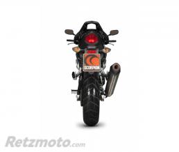 Silencieux SCOPRION Serket Parallel inox/casquette ABS noir Honda CB500F