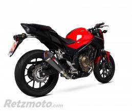 SCORPION Silencieux SCOPRION Serket Taper carbone/casquette ABS noir Honda CB500F