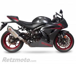 Silencieux SCORPION Serket Parallel Suzuki GSX-R1000 inox/casquette ABS noir 