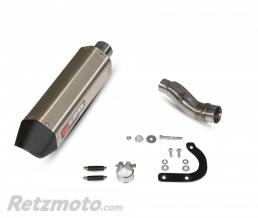 Silencieux SCORPION Serket Parallel titane/casquette ABS noir Honda X-ADV