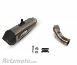 Silencieux SCORPION Serket Taper inox/casquette ABS noir KTM 125 Duke