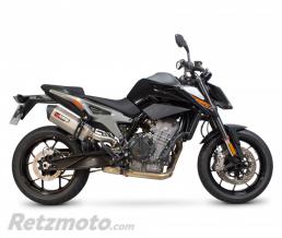Silencieux SCOPRION Serket Parallel inox/casquette ABS noir KTM Duke 790
