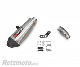 Silencieux SCORPION Serket Taper inox/casquette ABS noir Kawasaki Ninja 250/400