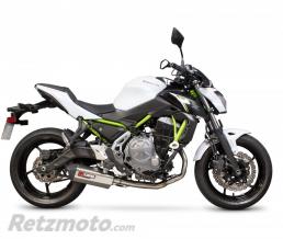 Ligne compl�te SCORPION Serket Parallel inox silencieux inox/casquette ABS noir Kawasaki Z650