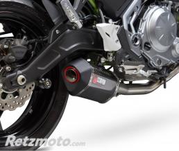 Ligne compl�te SCORPION Serket Parallel inox silencieux carbone/casquette ABS noir Kawasaki Z650