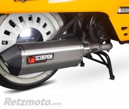 Ligne compl�te SCOPRION Serket Parallel inox silencieux inox/casquette noir ABS Peugeot Django 125