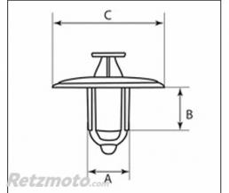 Rivets plastique M8 XL BOLT