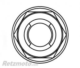 Ecrou Fuji � bride BOLT M8x1,25mm t�te 12mm acier 10 pi�ces