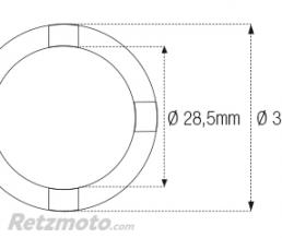 Douille � cr�neaux JMP pour bras oscillant/chassis �int.28,5mm/�ext.37mm 4 crans