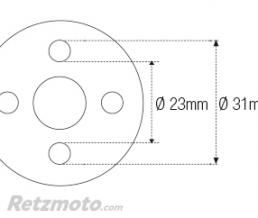 Douille � cr�neaux JMP colonne de direction Ducati �int.23mm/�ext.31mm 4 crans