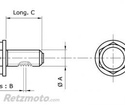 Bouchon de vidange TECNIUM aimant� alu noir M19x1,5x14