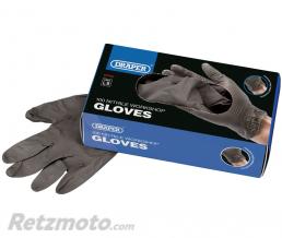 Gants nitrile atelier DRAPER noir (100 pi�ces)
