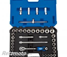 Coffret douilles & cliquet 1/2 DRAPER m�trique & pouce (41 pi�ces)