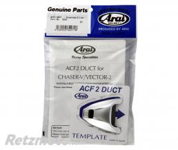 Ventilation sup�rieure avant ARAI Air Conductor Front-2 aluminium silver pour casque Chaser-V/Chaser-V PRO