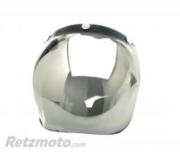 BIHR Visi�re universelle V PARTS Bubble chrome argent avec flip-up