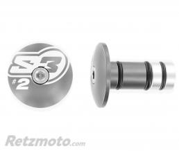 Embouts de guidons S3 End 5 �14mm argent