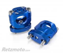 Pontets de guidon S3 ajustables hauteur +13mm bleu
