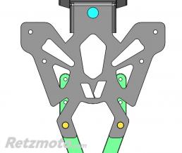Support de plaque V PARTS noir KTM Duke 125/200/390