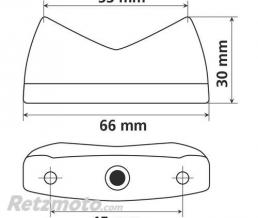 Support de plaque V PARTS noir KTM 790 Duke