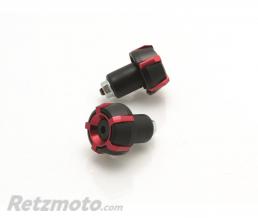 Embouts de guidon V PARTS Spark �18mm Noir/Rouge