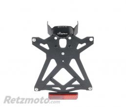 Support de plaque LIGHTECH r�glable avec �clairage et r�flecteur noir Ducati Panigale V4