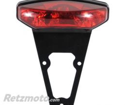 Feu arri�re LIGHTECH avec support de plaque noir universel entraxe 80mm