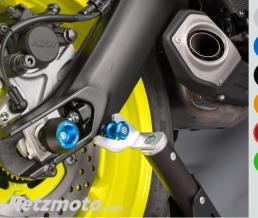 Protection fourche et bras oscillant (axe de roue) LIGHTECH rouge Yamaha MT-09