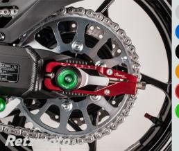 Protection fourche et bras oscillant (axe de roue) LIGHTECH rouge Kawasaki Z900