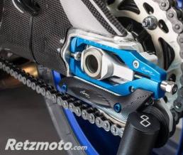 Protections fourche et bras oscillant (axe de roue) LIGHTECH Cobalt Yamaha R1 - ARYA107COB