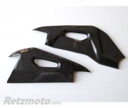 Couvre bras oscillant LIGHTECH carbone brillant Aprilia Rsv4