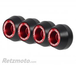 Protection de fourche et bras oscillant (axe de roue) LIGHTECH rouge Yamaha YZF-R6